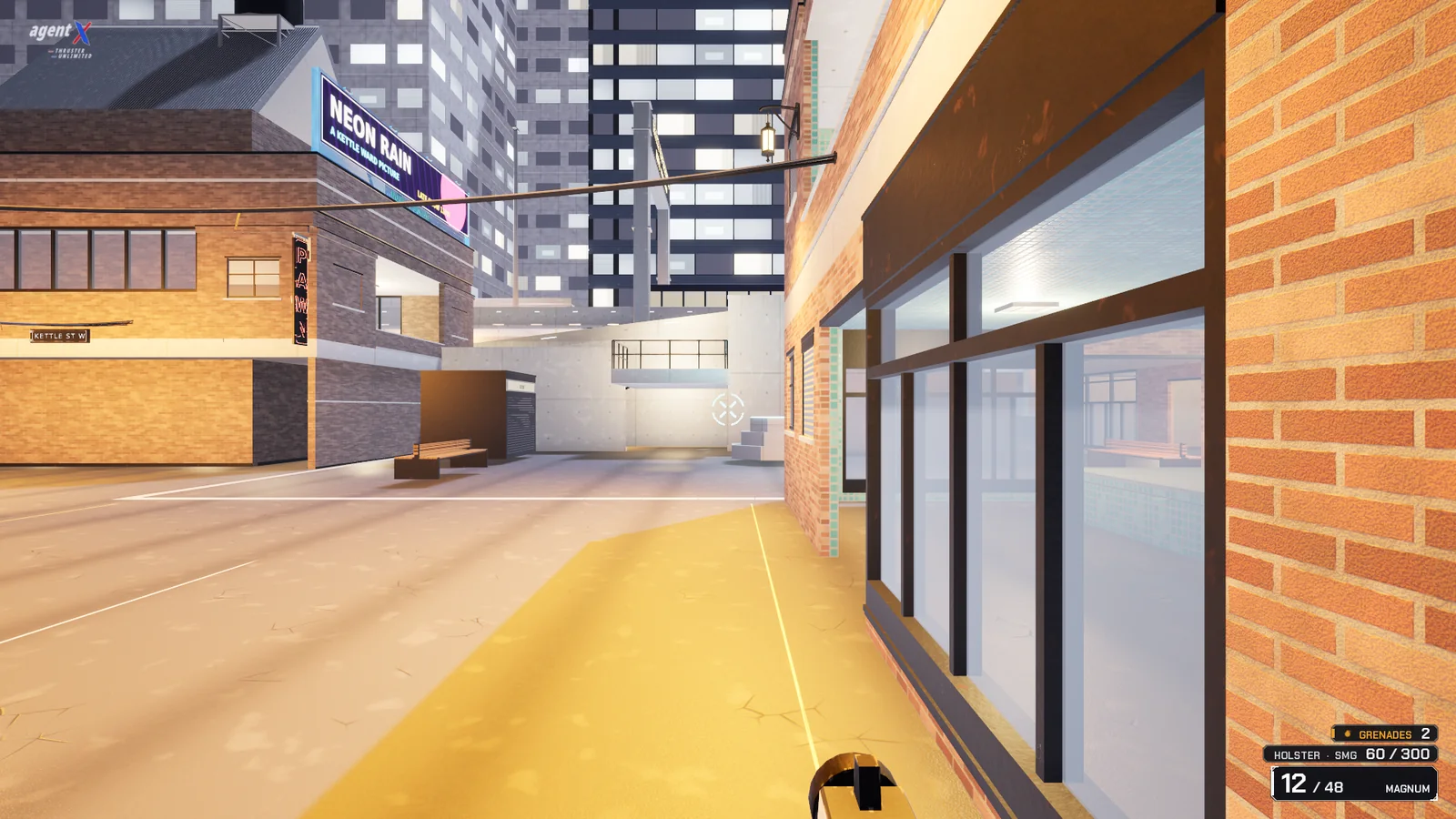 F5, the player pawn standing in the map