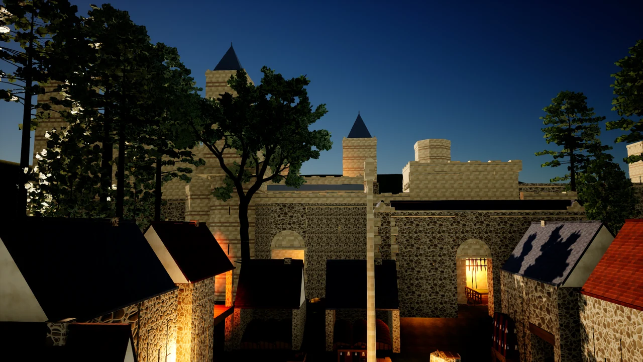 From the cathedral, looking at the keep